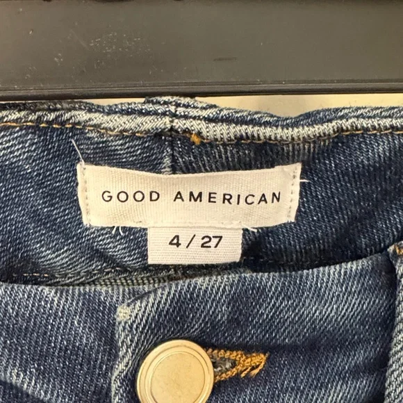 Good American Good Legs Straight Women's Blue Jeans - Picture 2 of 6